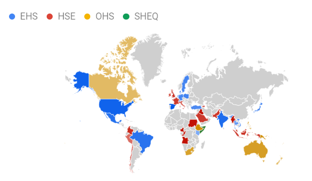 Google Trends World Map
